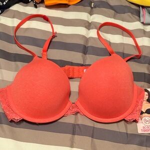 Women's Coral Lace Trim Bra